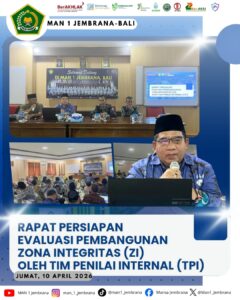 Persiapan Evaluasi Pembangunan Zona Integritas (ZI) Oleh TIM Penilaian Internal (TPI)