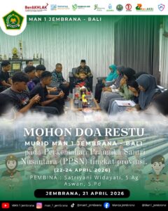 MAN 1 Jembrana Resmi Memberangkatkan Peserta Perkemahan Pramuka Santri Nasional 2026