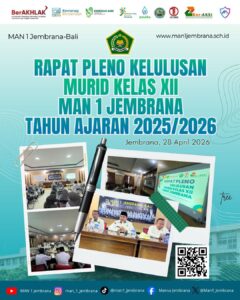 Pleno Kelulusan Kelas XII MAN 1 Jembrana: Penetapan Objektif dan Akuntabel untuk Masa Depan Siswa