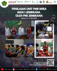 Penilaian Unit PMR Wira MAN 1 Jembrana oleh PMI Jembrana