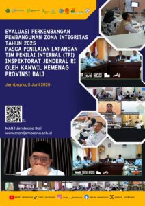 MAN 1 Jembrana Ikuti Evaluasi Zona Integritas Pasca Penilaian Lapangan TPI Kemenag RI