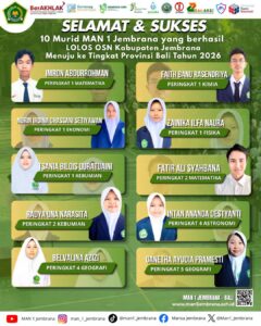MAN 1 Jembrana Cetak Prestasi Membanggakan, Sepuluh Murid Melaju ke OSN Provinsi Bali