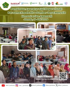 MAN 1 Jembrana Perkuat Integritas dan Profesionalisme melalui Pembinaan ASN oleh Kepala Biro SDM Kemenag RI